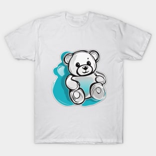 Adorable Cartoon Teddy Bear Sticker No. 613 T-Shirt